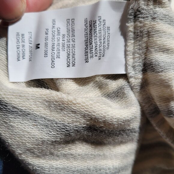 Striped Knit Top With Lace-Up Back Design For Juniors By Jolt  Medium  Cotton & - Picture 6 of 10